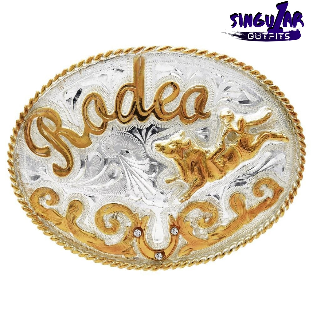 TM-20163 Western belt buckle with rhinestones Singular Outfits