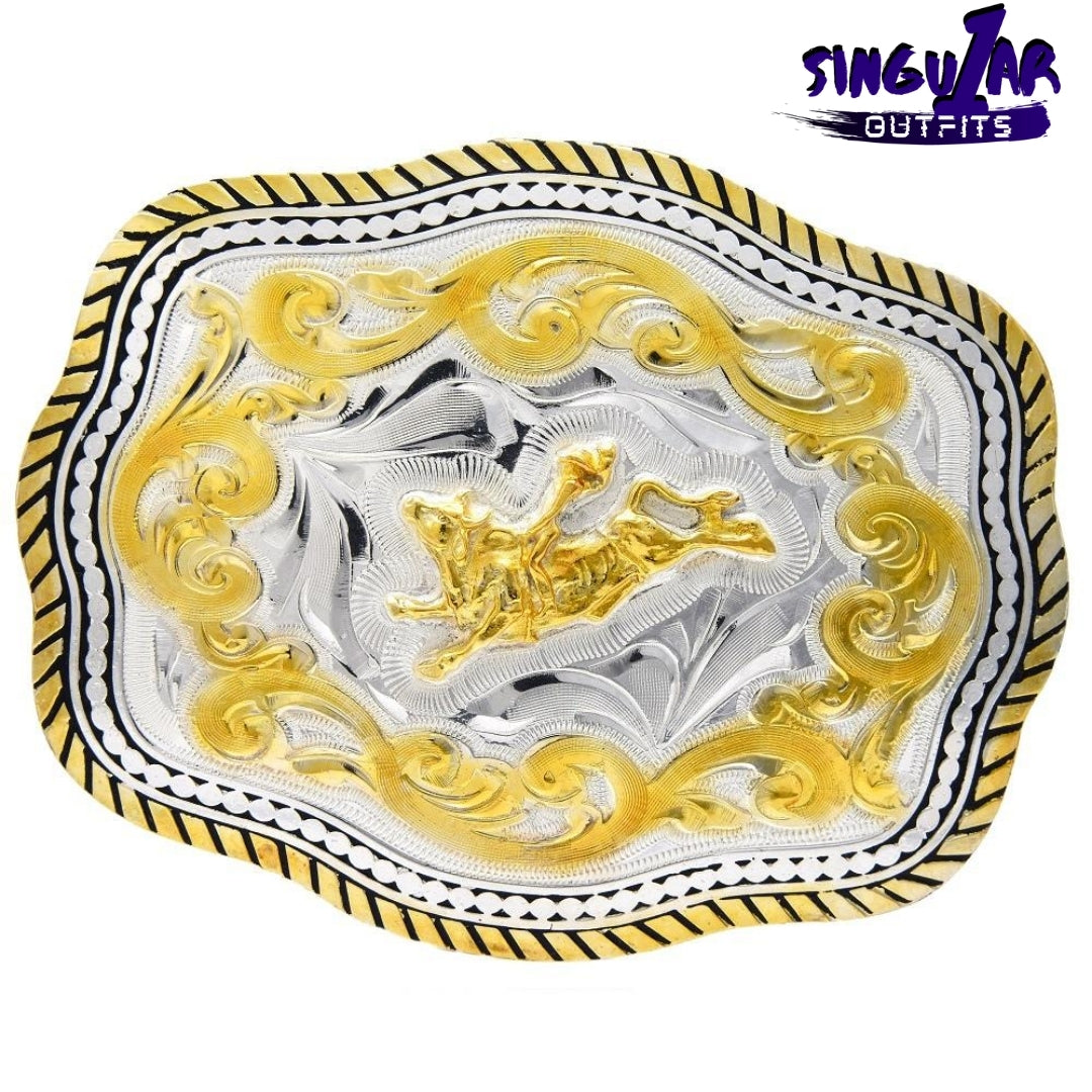 TM-21124 Western belt buckle with rhinestones Singular Outfits