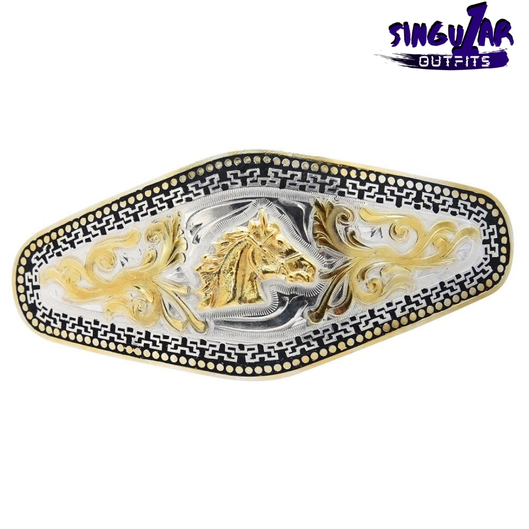 TM-22123 Western belt buckle with rhinestones Singular Outfits